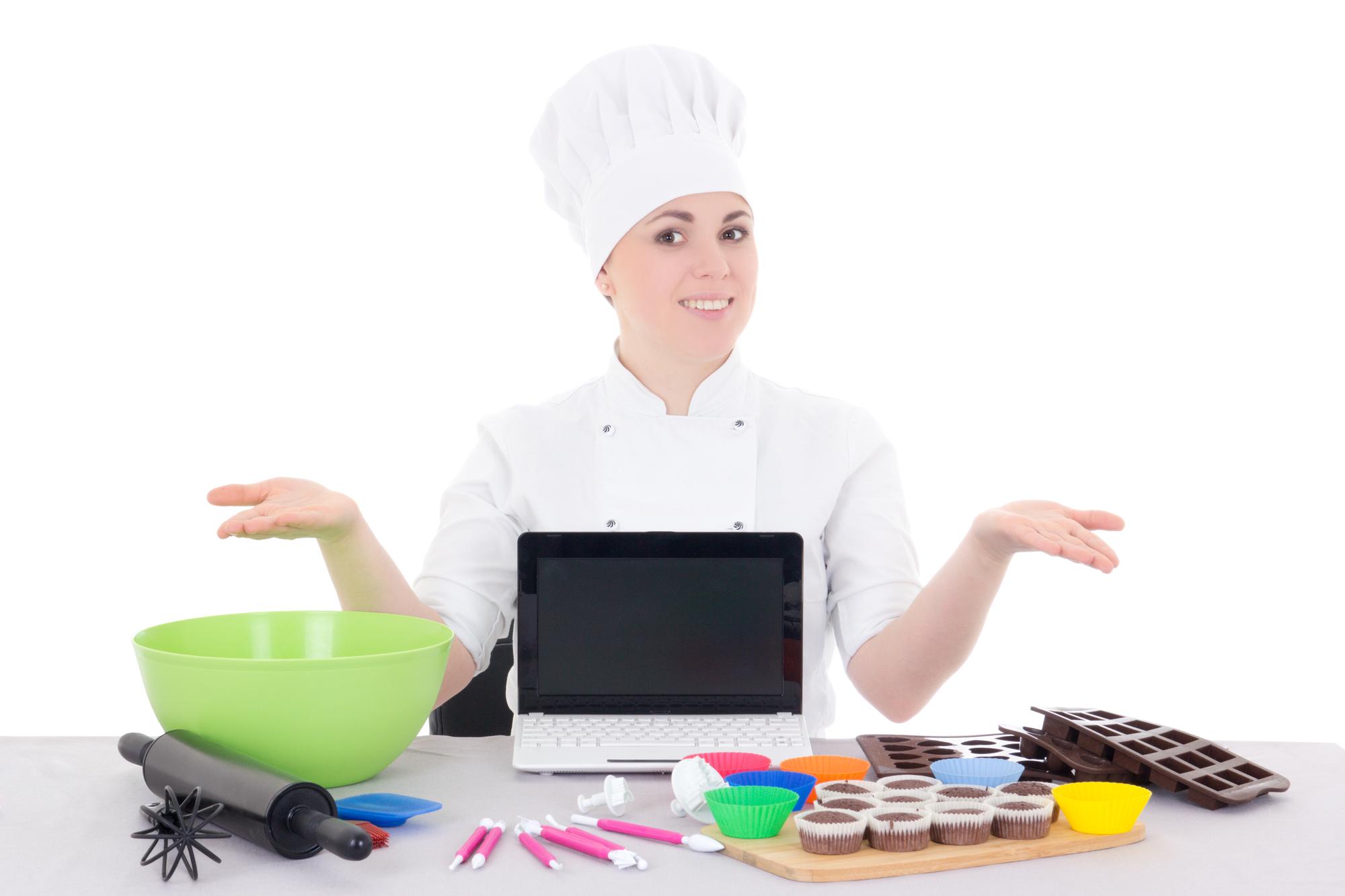 Lezione online con chef e studenti