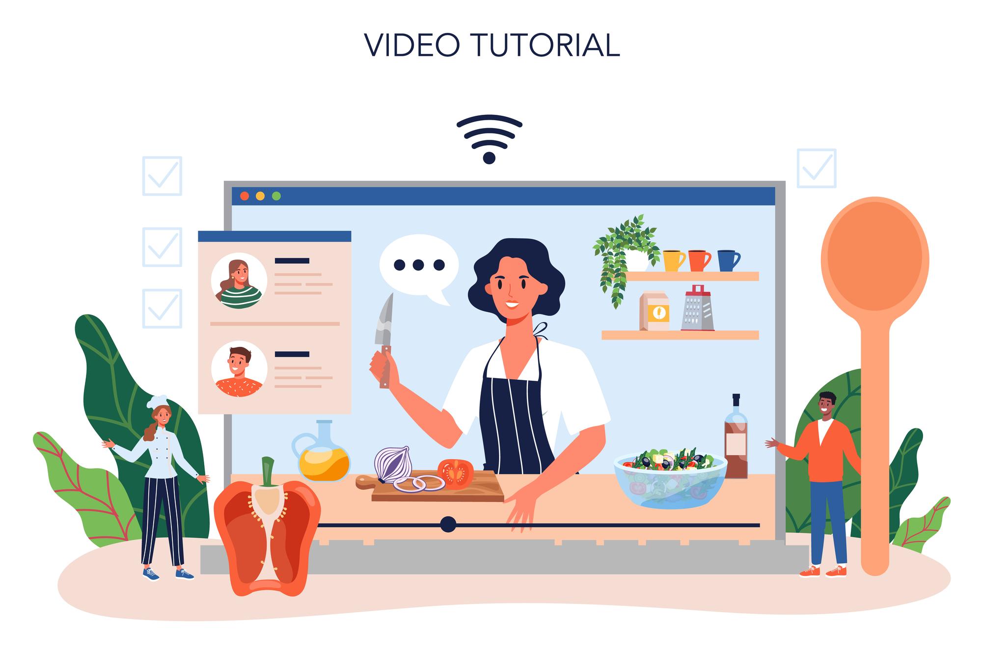 Sessione di consulenza culinaria remota
